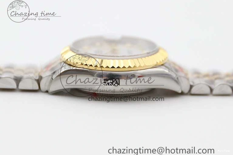 MiroTime 0105 Datejust 28mm 279179 SS YG TWF Best Edition White Diamonds Markers Dial on SS YG Jubilee Bracelet NH SunProtective 2144